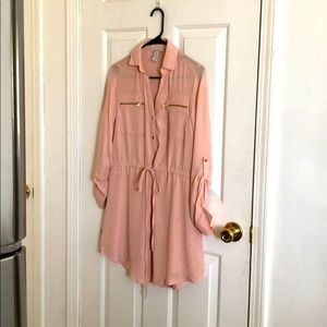 Charlotte Russe 3/4 sleeve pink dress S
